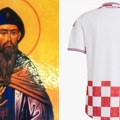 Hrvatska na dres stavila pismo Svetog Ćirila: Srbi ga poštuju i slave, svuda su njegovi hramovi i ulice