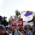 Agencija Frans pres o protestu „Srbija protiv nasilja“: Demonstranti traže oduzimanje dozvola televizijama bliskim…
