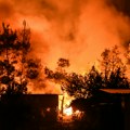 Grčko ostrvo Evija u plamenu Dimljenje košnica pošlo po zlu, veliki broj vatrogasaca na terenu