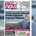 „Nova“ piše: Vučić pravda izbornu krađu najavom kopanja litiijuma