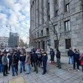 Protest radnika "Pošta Srbije" ispred zgrade Glavne pošte