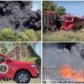 Stravični prizori u Novom Sadu: Izbio ogroman požar, dim se vidi iz svih delova grada (Video)