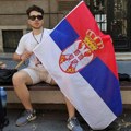 Građanski protest u Aleksincu zbog hapšenja studenta iz Niša Dimitrija Dimića, njihovog sugrađanina i lokalnog aktiviste