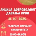 Crveni krst u Vranju i UG „Goce Delčev“ organizuju akciju davanja krvi učetvrtak 31. jula