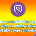 Kako podesiti koliko dugo će Viber za Windows čuvati slike i fajlove koje vam neko šalje