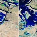 Satelitski snimci pre i posle otkrivaju pravu razmeru katastrofe u Dubaiju: Poplave zaustavile život
