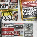 Naslovne strane za subotu, 6. septembar 2025. godine