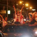 (FOTO) Celu noć se slavilo u Tbilisiju: Istorijski uspeh gruzijske reprezentacije