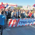 Podrška Dodiku s protesta na entitetskoj liniji