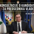 Vučić nastavio konsultacije FOTO