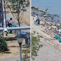 Pogledajte šta ovi ljudi rade po najvećoj vrućini: Otišli na Kej 25. maj, ali ne na bazen, nego da čiste reku od smeća!