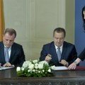 Dačić i Orlić sa ministrom spoljnih poslova Azerbejdžana Džejhunom Bajramovim