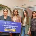 Timska igra za snagu žena: Mozzart i Invictus donirali 400.000 dinara Sigurnoj kući u Novom Sadu