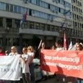 Završen skromni protest ispred Skupštine Beograda
