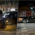 Reno se sudario sa poršeom, od siline udarca završio na šinama: Žestok udes na Zvezdari, skupoceni automobil demoliran…