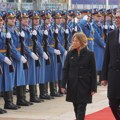 Premijerka Italije Đorđa Meloni u Beogradu, doček ispred Palate "Srbija" uz najviše državne počasti