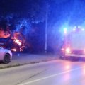 Zapalio se automobil u Vlajkovoj ulici u Leskovcu