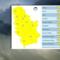 Važno upozorenje RHMZ: Stiže nevreme, gromovi će udariti na celu Srbiju, upaliće se žuti meteoalarm