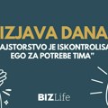 Izjava dana: “Majstorstvo je iskontrolisati ego za potrebe tima”