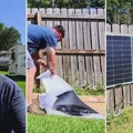 Postavio solarne panele na ogradu u dvorištu: Pokazao kako mu je za to trebalo samo 20 minuta (video)