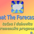 What The Forecast?!! – tačna i duhovita vremenska prognoza