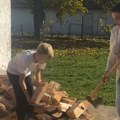 Pevačica (41) cepa drva: Važi za najzgodniju na estradi, a sada u sakou i farmerkama sprema ogrev za zimu (Video)