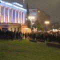 Veliki protest studenata ispred Predsjedništva Srbije