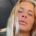 Bombastičan dekolte i krst oko vrata: Milica Dabović ponovo provocira: Pokaza pirsing na jeziku