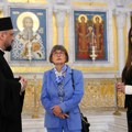 Tamara Vučić i supruga predsednika Švajcarske posetile Hram Svetog Save i Konak knjeginje Ljubice (foto)