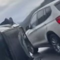 Снимак стравичне несреће код Подгорице, возила потпуно уништена: повређене 4 особе