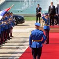Andrej Babiš u Srbiji, svečani doček ispred Palate "Srbija"