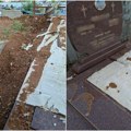 (Foto) Sramotan prizor na Gradskom groblju u Čačku: Preko porodične grobnice nabacali zemlju i karton