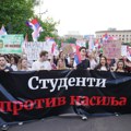 Učesnici opozicionog protesta “Srbija protiv nasilja” šesti put pred Skupštinom