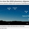 7 planeta u nizu će biti vidljivo večeras: Jedinstven fenomen na noćnom nebu koji će se sledeći put desiti tek 2040.