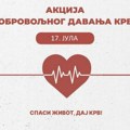 Spasite nekome život: Akcija dobrovoiljnog davanja krvi u Sumboru. u četvrtak, 17. jula