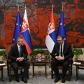 Vučić na sastanku s Pelegrinijem, sledi plenarni sastanak delegacija Srbije i Slovačke