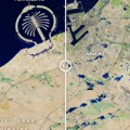 (FOTO) Pre i posle: Pogled na poplave u Dubaiju iz svemira