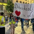 Studenti maratonci dočekani u Lincu (VIDEO)