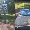 Вандализам на инклузивном игралишту у Сомбору Подлога нестала, кошаркашка табла без обруча, ишарана, карусел накривљен справе…