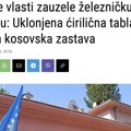 Kosovske vlasti zauzele železničku stanicu u Zvečanu: Uklonjena ćirilična tabla, istaknuta kosovska zastava