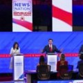 Četvoro predsedničkih kandidata na podijumu četvrte republikanske debate - ponovo bez Trampa