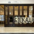 Blokada Rektorata u Beogradu – protest ispred Jovine gimnazije u Novom Sadu