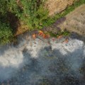 Požar u Preljini: Vetar izazvao kratki spoj na žicama, vatra pretila da zahvati šumu