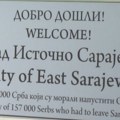 Kantonalne vlasti uklonile jednu od tabli sa natpisom: "Dobrodošli u Istočno Sarajevo, grad 157.000 Srba koji su morali…