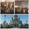Blagodatni oganj stigao iz Jerusalima u Moskvu Putin prisustvuje vaskršnjoj službi u Sabornom hramu Hrista Spasitelja