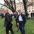 Vojislav Koštunica na protestu u Beogradu