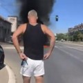 Pojavio se snimak: Evo kako je Milan Gurović spasio čoveka iz zapaljenog automobila!