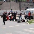 U sudaru povređen saobraćajni policajac na motociklu
