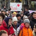 Studenti tehničkih fakulteta krenuli u protestnu šetnju do Palate Srbija