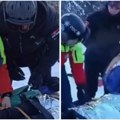 (Video) Žandarmerija na terenu: Pružena pomoć povređenim skijašima na Kopaoniku